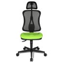 Topstar Bürostuhl Head Point SY, HE200 G05/B90 Stoff grün, Gestell schwarz