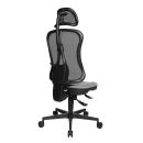 Topstar Bürostuhl Head Point SY, HE200 G23/B90X Stoff grau, Gestell schwarz