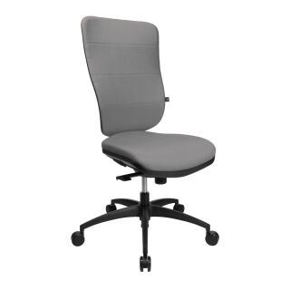 Topstar Bürostuhl Soft Pro 100, NN400 T23 Stoff grau, Gestell schwarz
