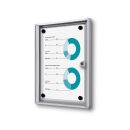 Showdown® Displays Schaukasten Economy XS B1 silber...