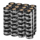 ZEBRA 3200 schwarz Thermo-Druckfolien, 12 Rollen