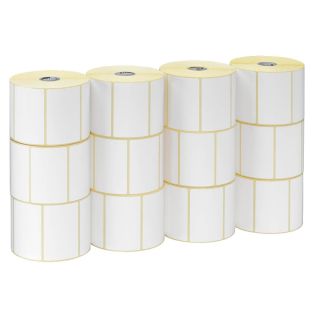 ZEBRA Endlosetikettenrollen für Etikettendrucker 800284-605 weiß, 102,0 x 152,0 mm, 12 x 475 Etiketten