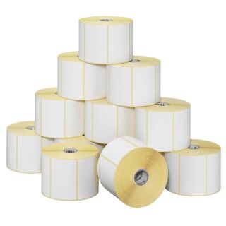 ZEBRA Etikettenrollen für Etikettendrucker 3006322 weiß, 102,0 x 152,0 mm, 12 x 475 Etiketten
