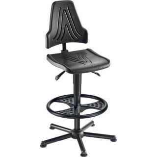 meychair XXL Arbeitsdrehstuhl W19-25-H-PU-FR3 schwarz