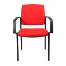 Topstar Besucherstühle BtoB 10 BB100A G21 rot Stoff, 2 St.