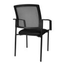 Topstar Besucherstühle BtoB 10 BB200A G200 schwarz Stoff, 2 St.