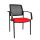 Topstar Besucherstühle BtoB 10 BB200A G210 rot, schwarz Stoff, 2 St.