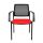 Topstar Besucherstühle BtoB 10 BB200A G210 rot, schwarz Stoff, 2 St.
