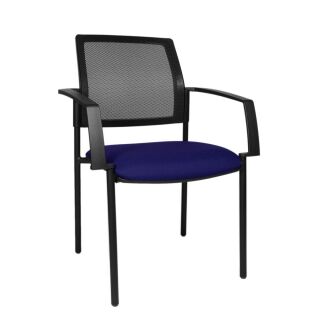 Topstar Besucherstühle BtoB 10 BB200A G260 blau, schwarz Stoff, 2 St.