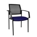 Topstar Besucherstühle BtoB 10 BB200A G260 blau, schwarz Stoff, 2 St.