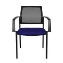 Topstar Besucherstühle BtoB 10 BB200A G260 blau, schwarz Stoff, 2 St.