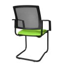 Topstar Besucherstühle BtoB 20 BB400A G050 grün, schwarz Stoff, 2 St.