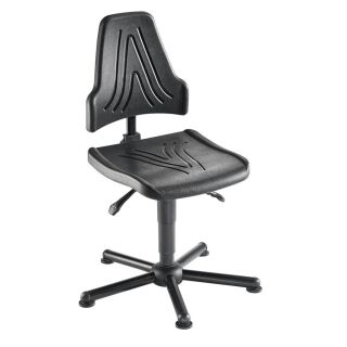 meychair XXL Arbeitsdrehstuhl W19-25-TG-PU schwarz