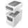 LEITZ IQ Home Office Slim Aktenvernichter mit Partikelschnitt P-4, 4 x 28 mm, bis 10 Blatt, weiß
