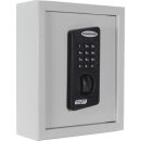 ROTTNER KeyTronic 20 Schlüsselkasten grau mit 20 Haken, Elektronikschloss, 24,5 x 11,0 x 30,0 cm, 1 St.