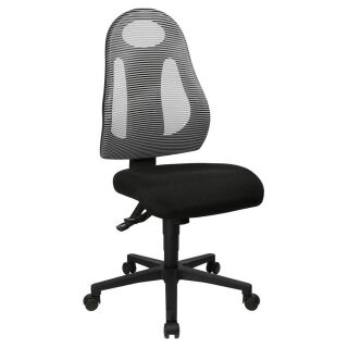 Topstar Bürostuhl Free Art, FR100 G208 Stoff grau, Gestell schwarz
