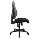 Topstar Bürostuhl Free Art, FR100 G208 Stoff grau, Gestell schwarz