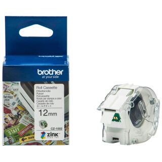 brother Endlospapierrolle für Etikettendrucker CZ1002 weiß, 12,0 mm, 1 x 1 Etiketten