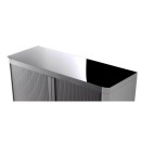 PAPERFLOW easyOffice Rollladenschrank schwarz ohne Fachböden 110,0 x 41,5 x 104,0 cm