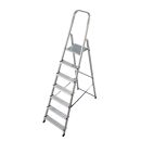 KRAUSE Stehleiter einseitig CORDA silber 7 Stufen, H:...