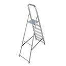 KRAUSE Stehleiter einseitig CORDA silber 7 Stufen, H:...