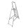 KRAUSE Stehleiter einseitig CORDA silber 7 Stufen, H: 220,0 cm