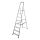 KRAUSE Stehleiter einseitig CORDA silber 8 Stufen, H: 240,0 cm