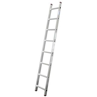 KRAUSE Anlegeleiter CORDA silber 8 Sprossen, H: 225,0 cm