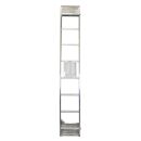 KRAUSE Anlegeleiter CORDA silber 8 Sprossen, H: 225,0 cm