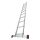 KRAUSE Anlegeleiter CORDA silber 11 Sprossen, H: 310,0 cm