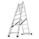 KRAUSE Vielzweckleiter CORDA silber 2x 8 Sprossen, H: 225,0 cm