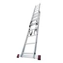 KRAUSE Vielzweckleiter CORDA silber 2x 8 Sprossen, H: 225,0 cm