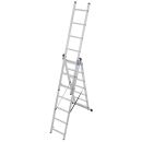 KRAUSE Vielzweckleiter CORDA silber 3x 7 Sprossen, H:...