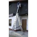KRAUSE Vielzweckleiter CORDA silber 3x 11 Sprossen, H:...