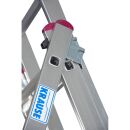 KRAUSE Vielzweckleiter CORDA silber 3x 11 Sprossen, H: 610,0 cm