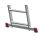 KRAUSE Vielzweckleiter CORDA silber 3x 11 Sprossen, H: 610,0 cm