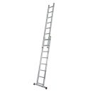 KRAUSE Schiebeleiter CORDA silber 2x 8 Sprossen, H: 225,0 cm