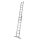 KRAUSE Schiebeleiter CORDA silber 2x 8 Sprossen, H: 225,0 cm