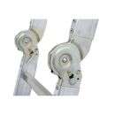 KRAUSE Gelenkleiter CORDA silber 4x 3 Sprossen, H: 100,0 cm