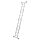 KRAUSE Gelenkleiter CORDA silber 4x 3 Sprossen, H: 100,0 cm