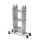 KRAUSE Gelenkleiter CORDA silber 4x 3 Sprossen, H: 100,0 cm