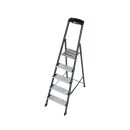 KRAUSE Stehleiter einseitig Securo schwarz 5 Stufen, H:...