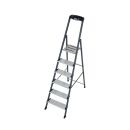 KRAUSE Stehleiter einseitig Securo schwarz 6 Stufen, H:...
