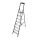 KRAUSE Stehleiter einseitig Securo schwarz 8 Stufen, H: 255,0 cm