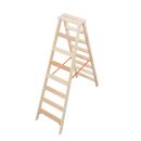 KRAUSE Stehleiter beidseitig Stabilo natur 2x 8 Stufen,...