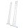 KRAUSE Schiebeleiter Stabilo silber 2x 18 Stufen, H: 525,0 cm