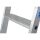 KRAUSE Anlegeleiter Stabilo silber 6 Stufen, H: 170,0 cm