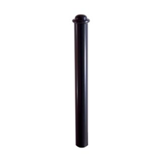 Stilpoller aus Stahlrundrohr Ø 82 mm, herausnehmbar, mit Profilzylinderschloss 2: 900 mm Überflur, Farbe: mattschwarz