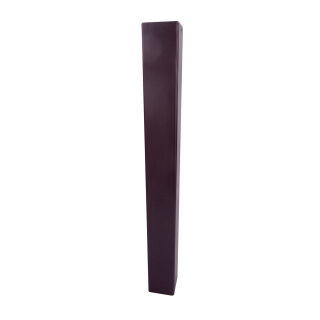 Stilpoller aus Vierkant-Stahlrohr 70 x 70 mm, mit Flachkopf ortsfest, mit Erdanker, 500 mm Unterflur