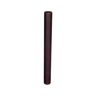 Stilpoller aus Stahlrundrohr Ø 76 mm, mit Flachkopf ortsfest, mit Bodenplatte 100 x 150 mm